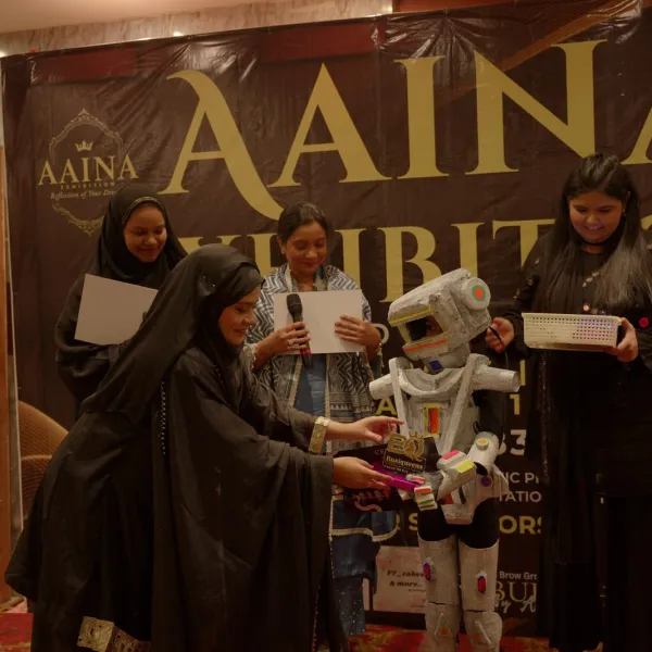 Certificate presentation on the AAINA 2026 stage