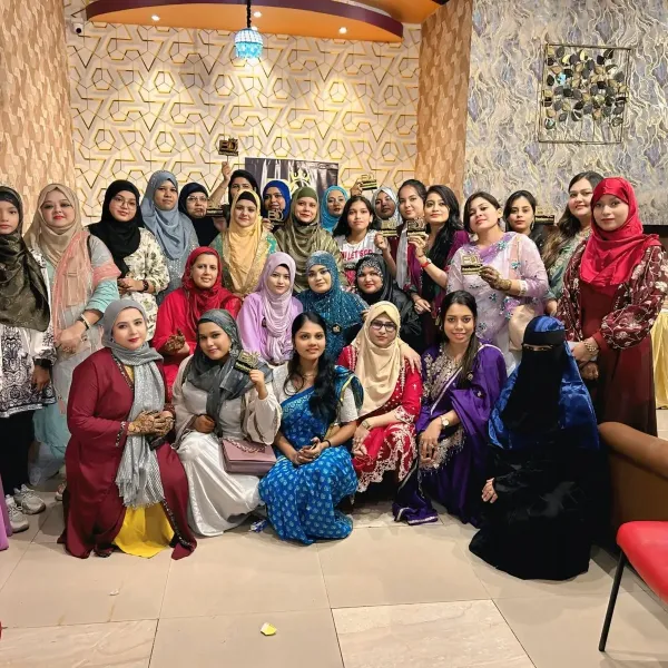 Busiqueens members at the 2025 anniversary celebration in Kolkata