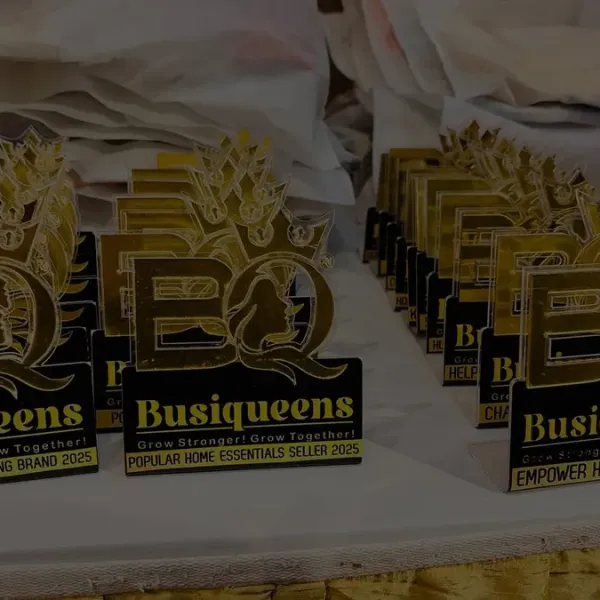 Busiqueens Awards trophies