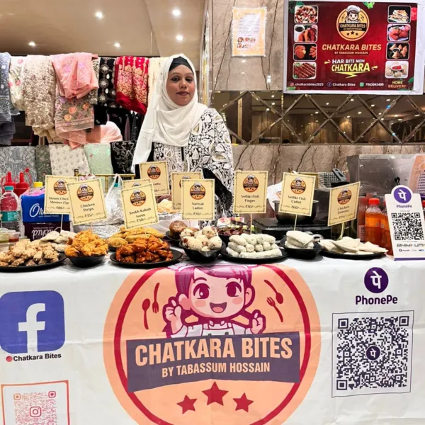 Chatkara Bites by Tabassum Hossain stall with menu